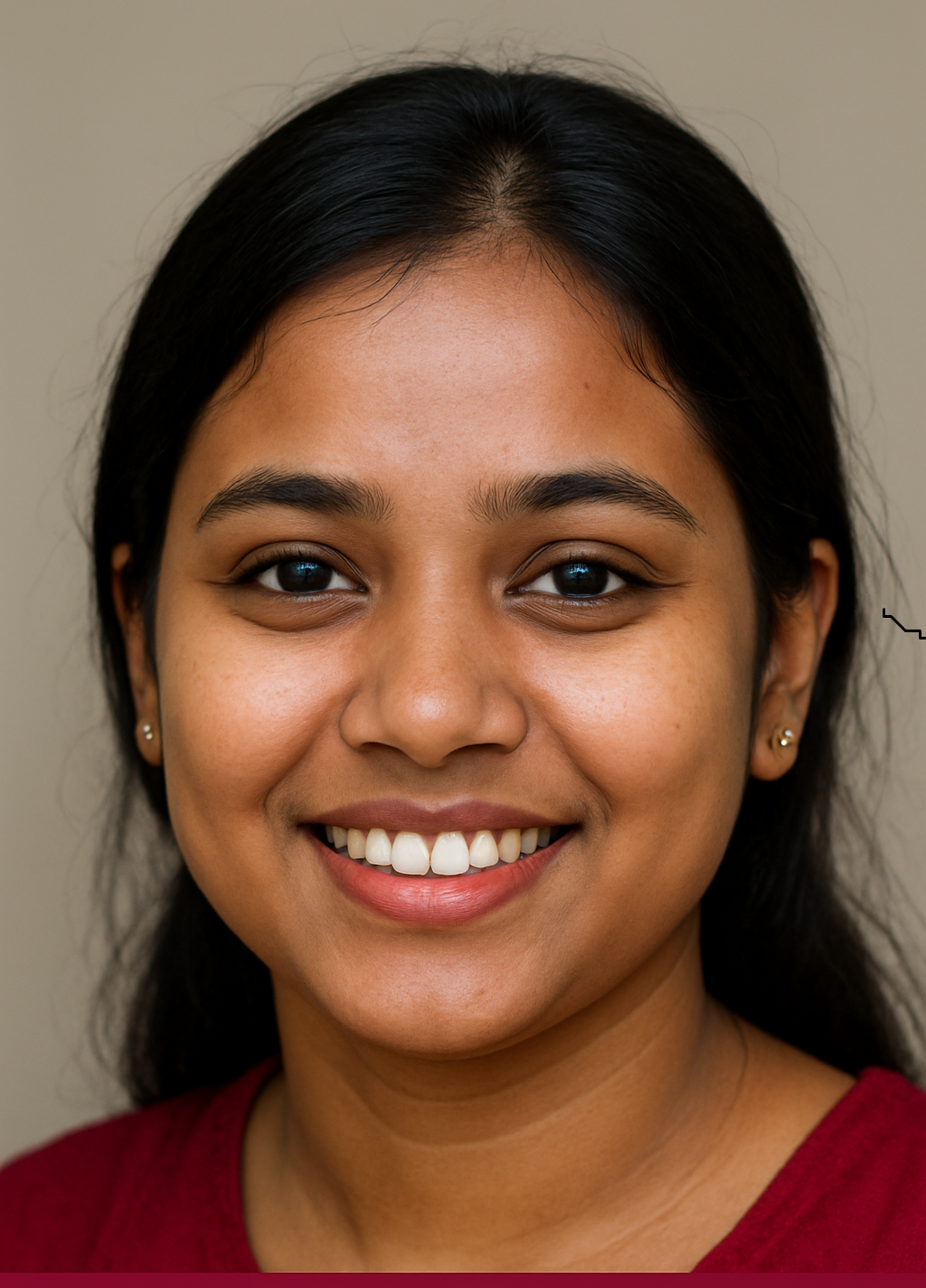 Smiling Portrait of a Young Woman Smiling Portrait of a Young Woman